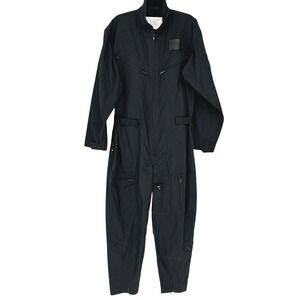 US Military Crewman Flight Suit Intermediate Black Coveralls Small Tactical EUC